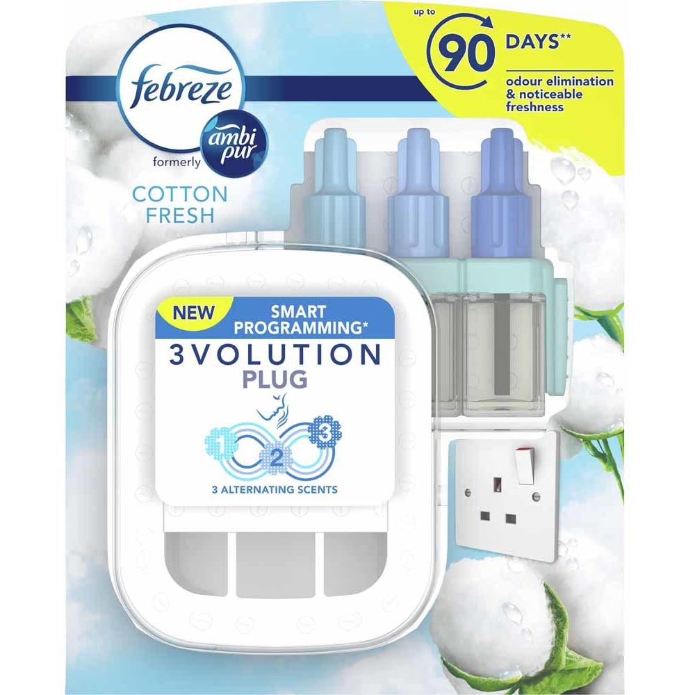 Febreze 3Volution Air Freshener Starter Kit Cotton Fresh