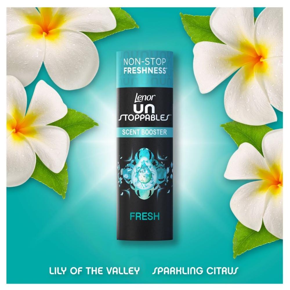 Lenor Unstoppables in Wash Scent Booster Beads, Laundry Perfume, Fresh Scent, 245gr