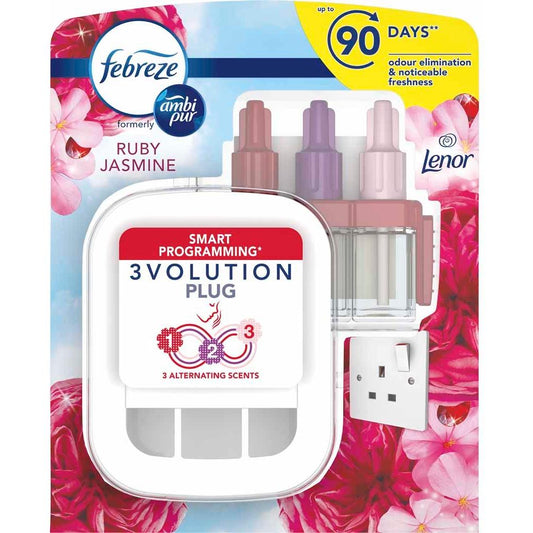 Febreze 3Volution Air Freshener Starter Kit Ruby Jasmine