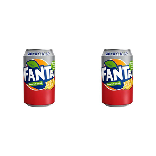 2 x Fanta Zero Fruit Twist-330ml.