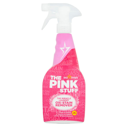 Stardrops The Pink Stuff The Miracle Laundry Oxi Stain Remover Spray for Whites & Colours, 500ml