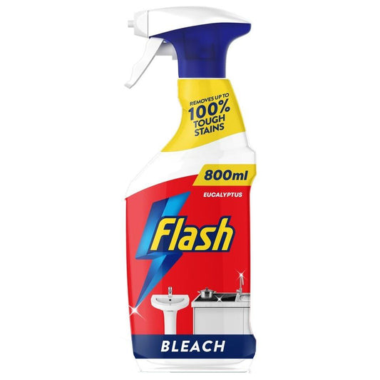 Flash Bleach Cleaning Spray with Eucalyptus Scent, 800ml