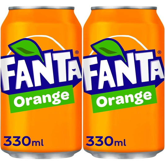 2 x Fanta Orange -330ml.