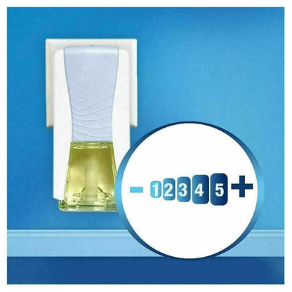 Febreze Ambi Pur Plug Air Freshener Plug-in Unit Case & Plug in Refill, Cotton Fresh Scent