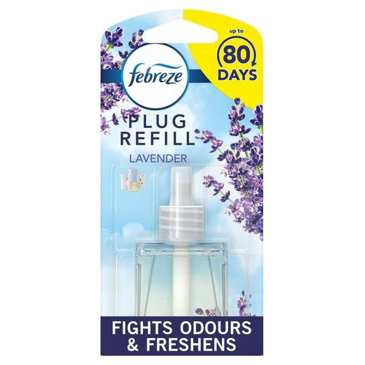 Febreze Ambi Pur Plug, Air Freshener Plug-in Refill Only, 20ml, Lavender Scent