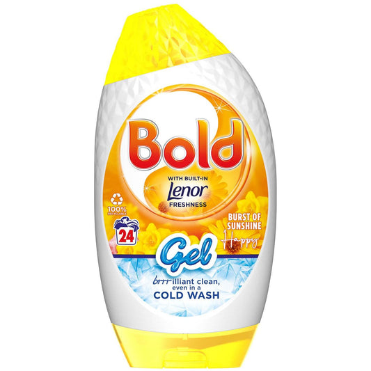 Bold 2 in 1 Laundry Washing Gel, Burst of Sunshine Scent-840ml,24 Washes