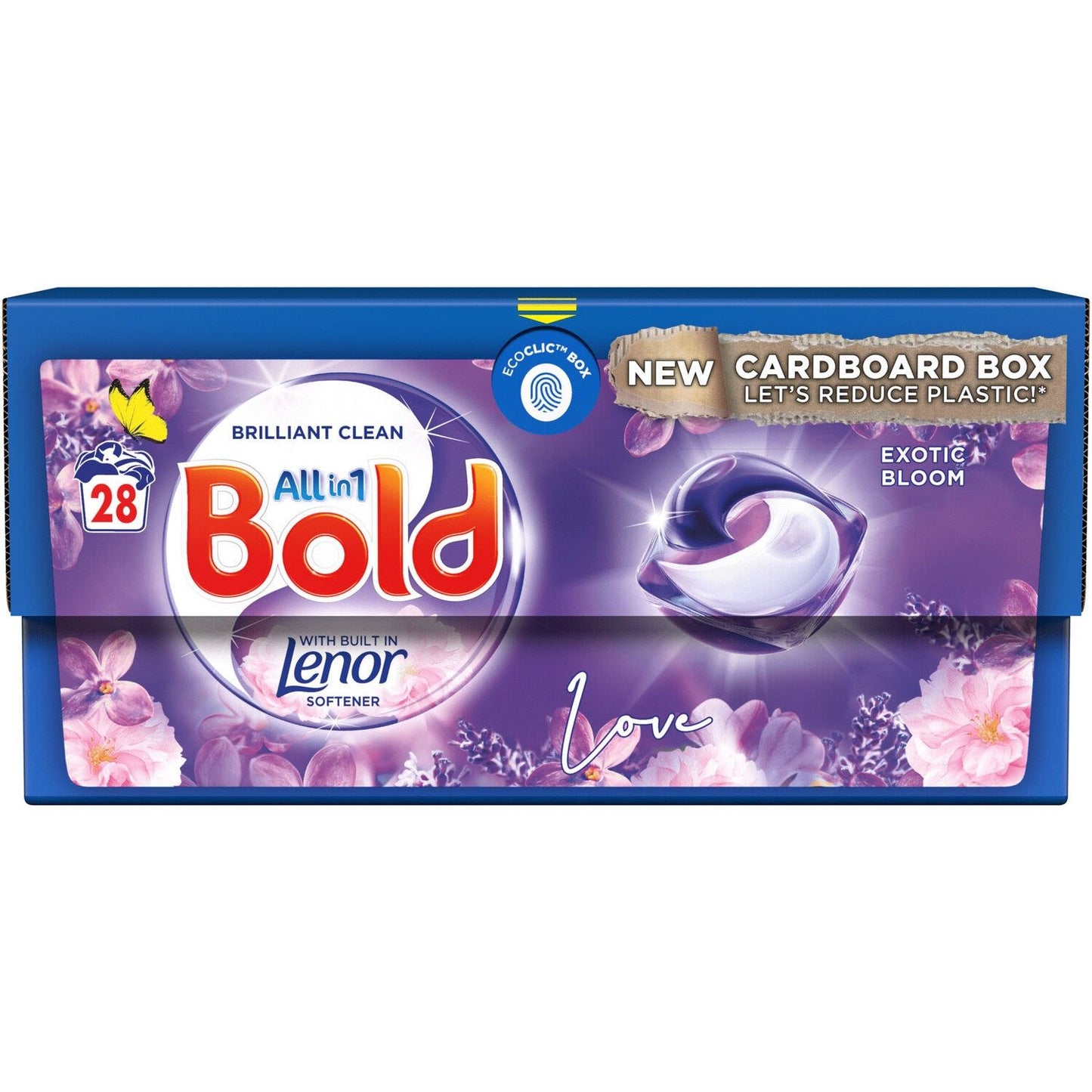 Bold & Lenor Laundry Washing Pack, Exotic Bloom Bundle Scent: Washing Capsules & Fabric Conditioner