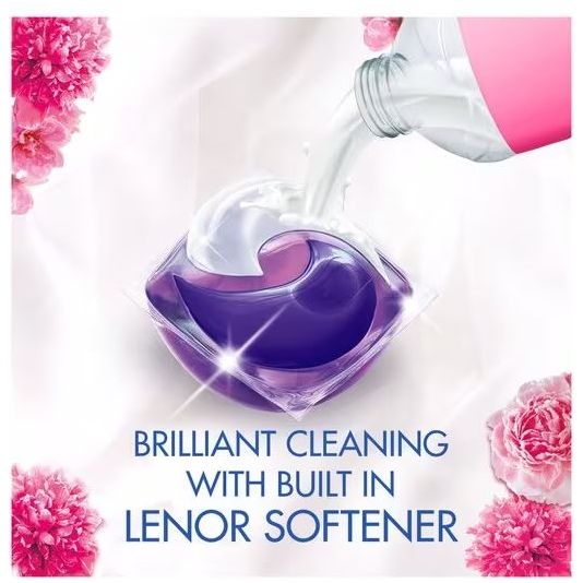 Bold & Lenor Laundry Washing Pack, Pink Blossom Scent: Washing Capsules & Fabric Conditioner