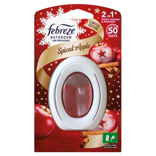 Febreze Bathroom Air Freshener, Small Spaces Refresher, Spiced Apple Scent Scent, 7.5ml