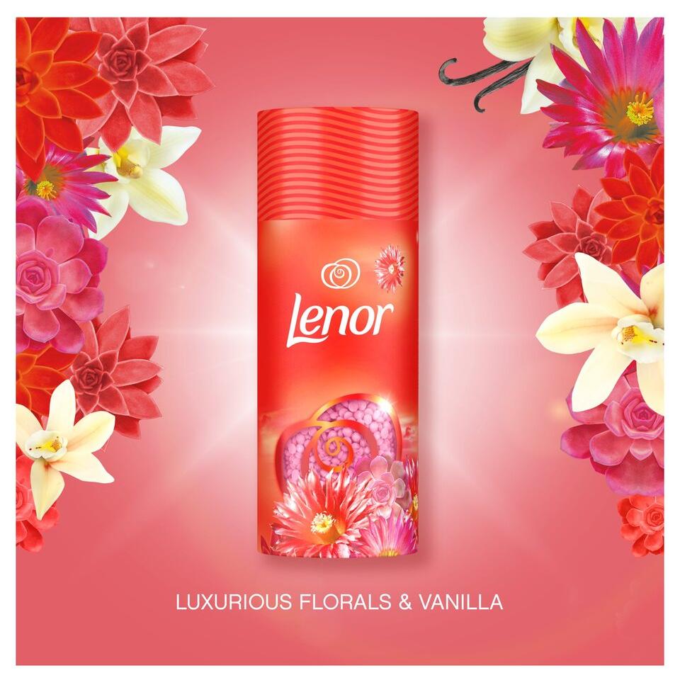 Lenor in-Wash Scent Booster Beads, Laundry Perfume, 176gr, Desert Rose Scent
