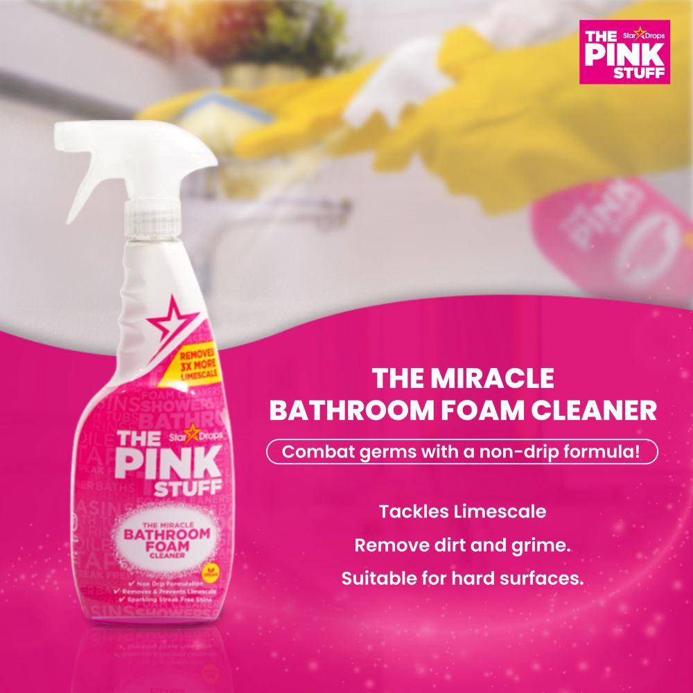 Star Drops - The Pink Stuff - Miracle Bathroom Foam Cleaner 750ml- (PACK OF  3 )