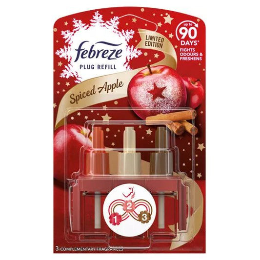 Febreze Ambi Pur 3Volution Air Freshener Plug-in Refills Only, 20ml, Spiced Apple Scent