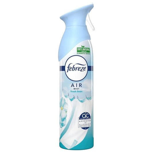 Febreze Air Mist Freshener Spray, Fresh Linen Fragrance, 300ml