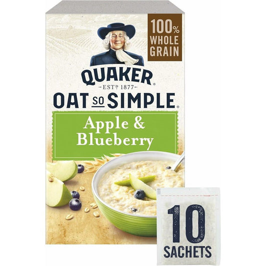 Quaker Oat So Simple Apple and Blueberry Porridge Sachets 36 g