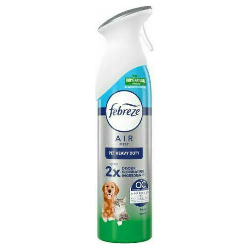 Febreze Air Mist Freshener Spray, Pet odour Eliminator, Fresh Fragrance, 300ml