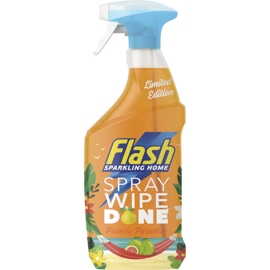 Flash Sparkling Home Wipe Done Cleaner Spray, Pomelo Paradise Scent, 800ml
