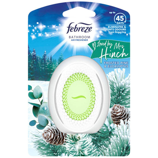 Febreze Bathroom Air Freshener, Small Spaces Refresher, Frosted Pine & Eucalyptus Scent, 7.5ml