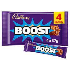 Cadbury Boost Chocolate Bar 4 Pack Multipack 148g