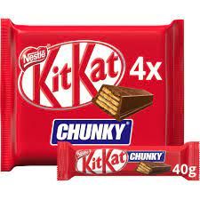 Kit Kat Chunky Milk Chocolate Bars Multipack 4 x 40g