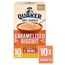 Quakers Oat So Simple Caramelised Biscuit Porridge X10 334G
