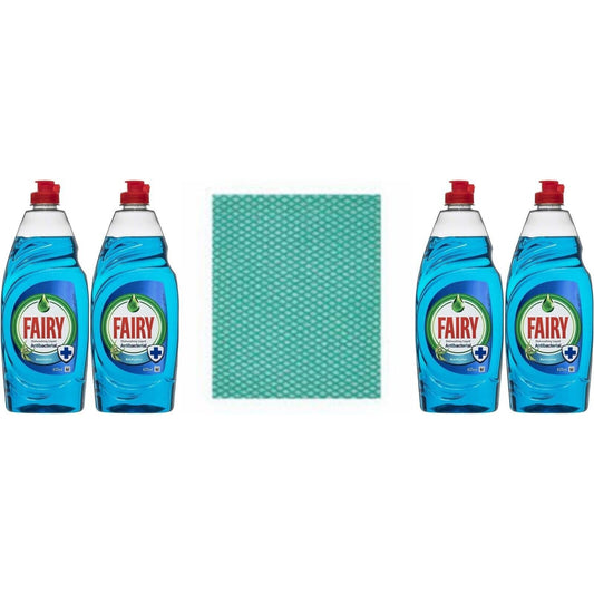 4 x Fairy Antibacterial,Dishwashing Liquid&EucalyptusExtract,625ml