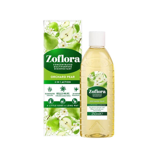Zoflora Concentrated Multipurpose Disinfectant, Orchard Pear Scent, 250ml
